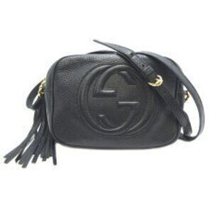 Gucci Disco Bag Shoulder Bag Black Leather
